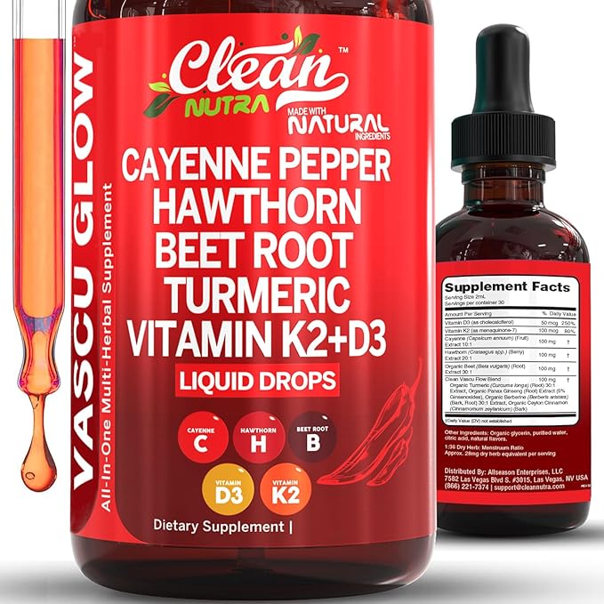 Cayenne Pepper Cardiovascular Booster Liquid Drops