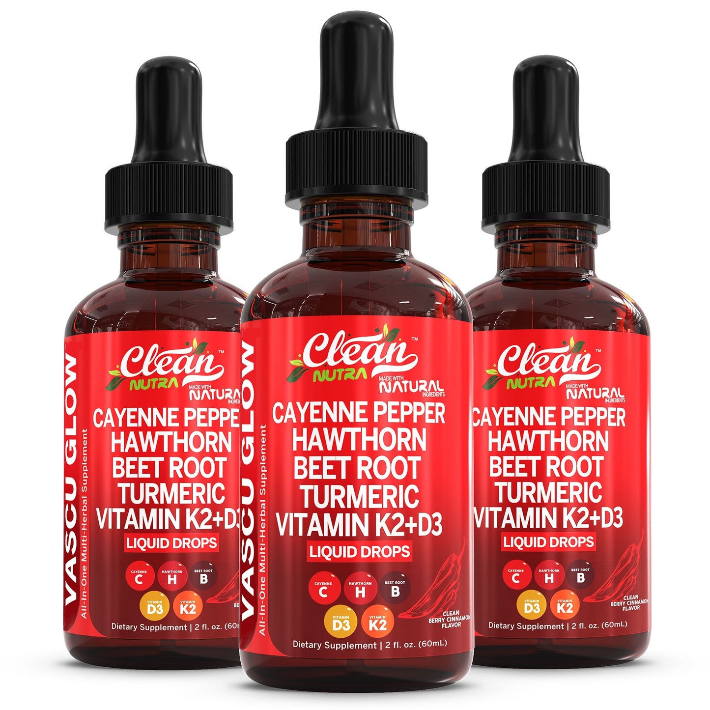 Cayenne Pepper Cardiovascular Booster Liquid Drops