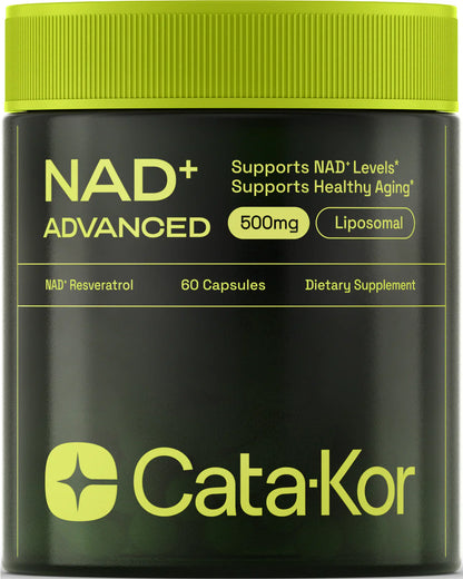 Cata-Kor NAD+ Advanced NAD Supplement For Skin Aging Support, Energy, and Focus